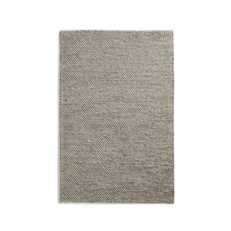 The Tact Rug from Woud in dark grey, 170 by 240 cm.