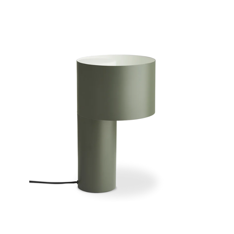 The Tangent Table Lamp from Woud in forest green.