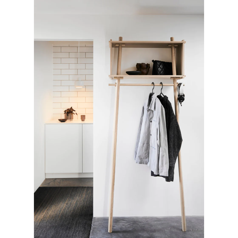 The Töjbox Wardrobe in a hallway lifestyle shot.