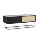 The Virka Sideboard (low) from Woud in black and oak.