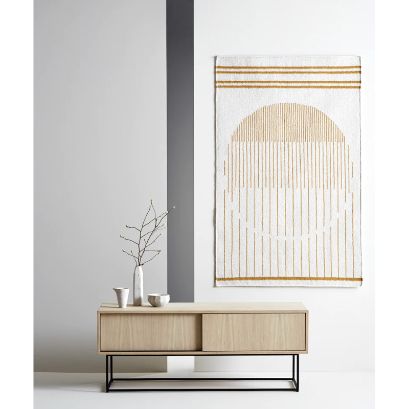 The Virka Sideboard (low) from Woud in a family space.