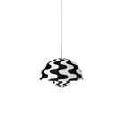 The Flowerpot VP2 Pendant Light from &Tradition in black and white.