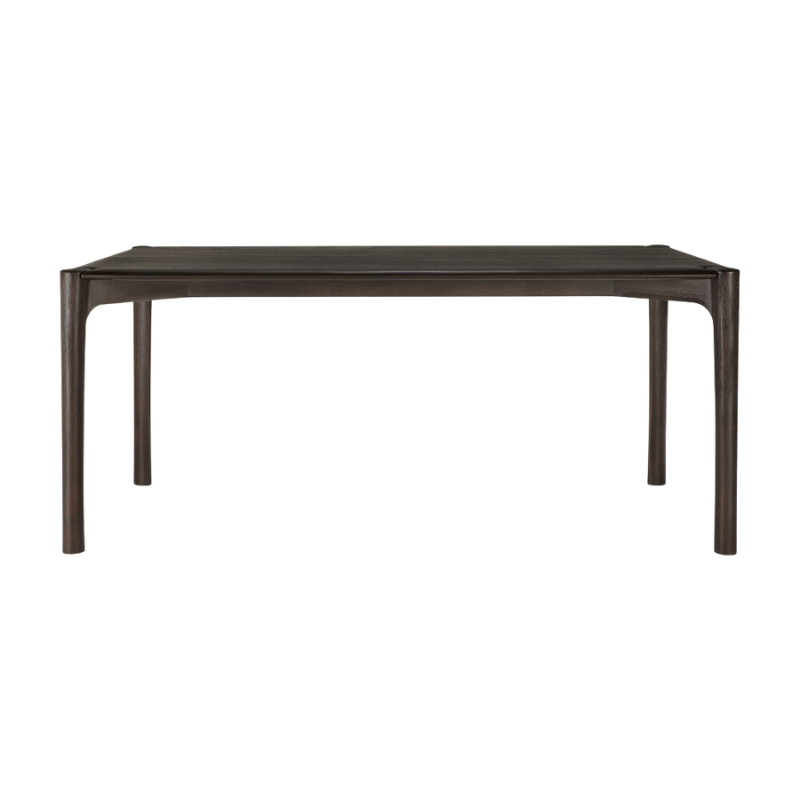The PI Dining Table by Ethnicraft from the front angle, 71-inch.