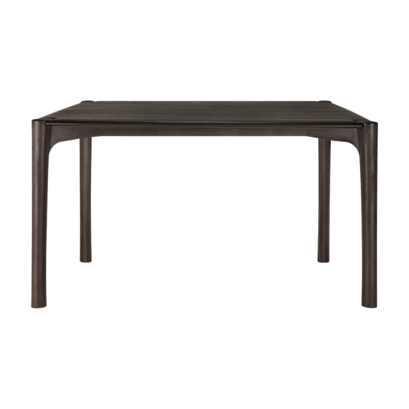 The Teak Dark Brown PI Dining Table by Ethnicraft 55-inch.