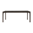 The PI Dining Table by Ethnicraft from front 78.5-inch.
