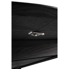 The Round Bok Extendable Dining Table from Ethnicraft in solid oak, tainted black.