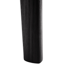 The Round Bok Extendable Dining Table from Ethnicraft in solid oak, tainted black.