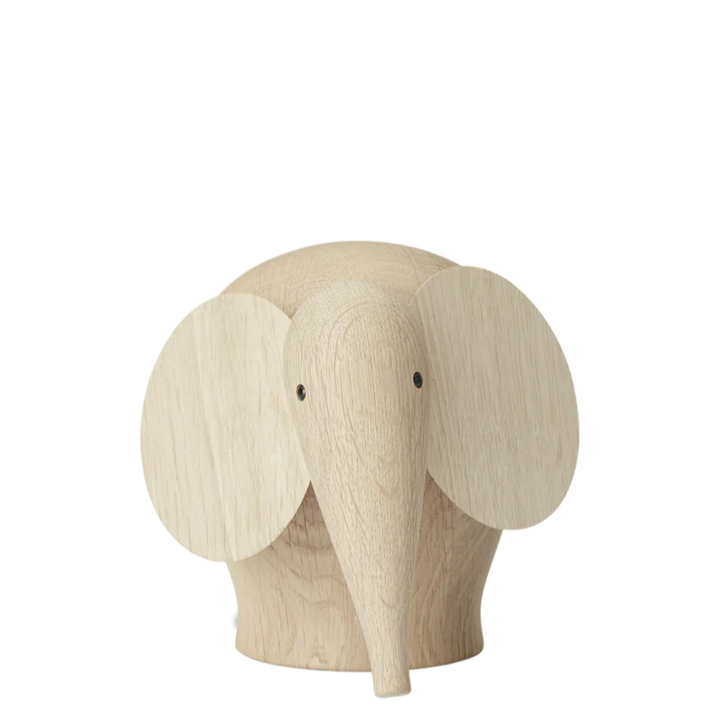 The solid oak Nunu Elephant from Woud.