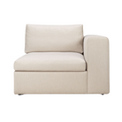 The left arm Mellow End Seater from Ethnicraft in off white fabric.