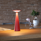 The red Damina Pro from Zafferano in a lounge.