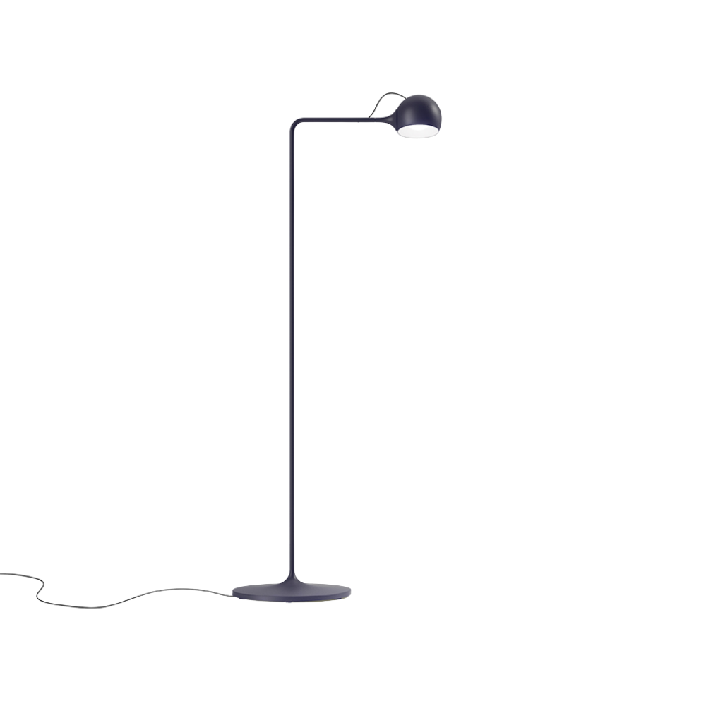 The blue Ixa Reading Floor Lamp from Artemide.