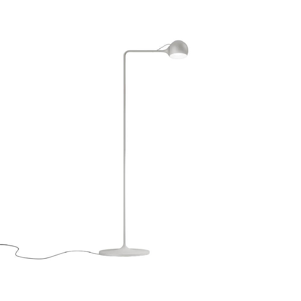 The white Ixa Reading Floor Lamp from Artemide.
