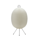 The "Chochin Lamp 02 (Tawara)" by Asano is a small floor lamp made of rice paper.