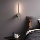 The Baton Reader LED from Astro Lighting in matt nickel in a bedroom