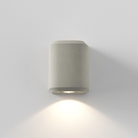The Brixham Wall Single outdoor sconce in grey concrete by Astro Lighting from the front.