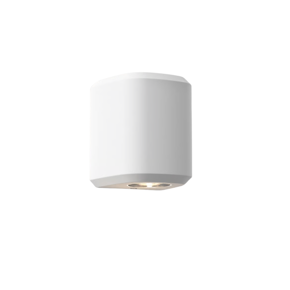 Brixham Wall Single outdoor sconce in white concrete by Astro Lighting. 