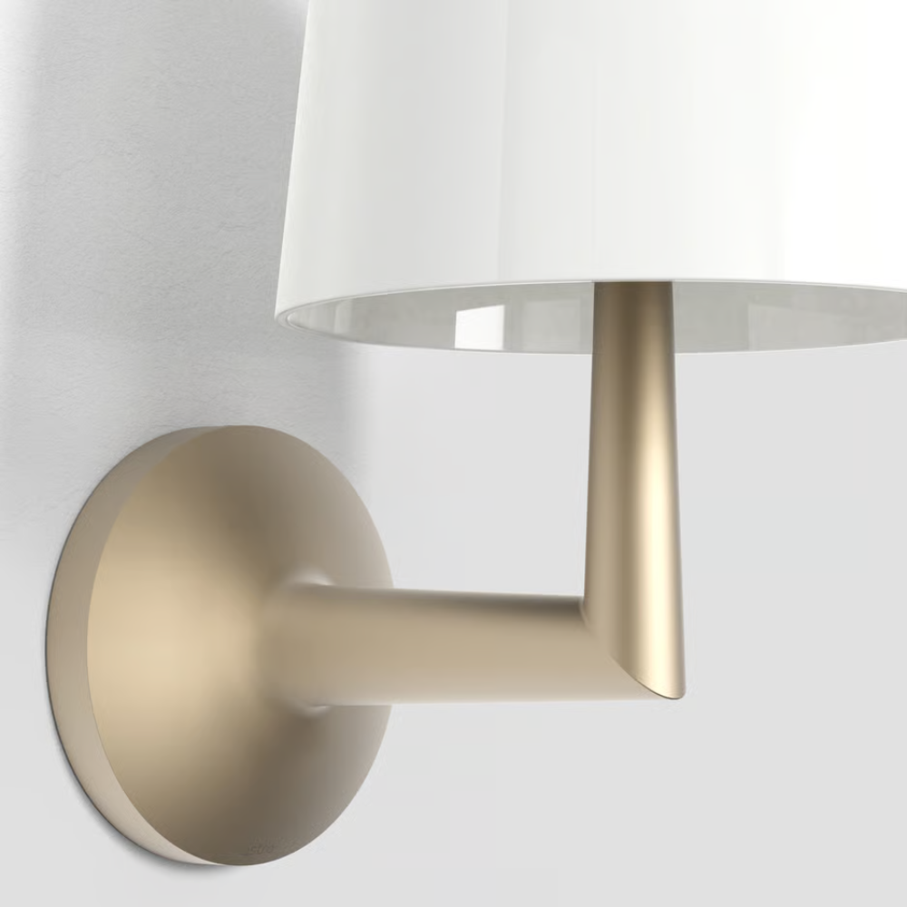 The light bronze Ella Wall Sconce from Astro lighting turned off.