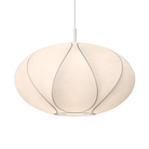 The small Flow Pendant from Astro Lighting with the matte white base close up.