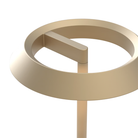 The Halo Portable Lamp from Astro Lighting in light bronze close up.