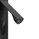 The matte black Keta Reading Light from Astro Lighting close up.