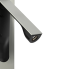 The matte nickel Keta Reading Light from Astro Lighting close up.