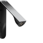 The polished chrome Keta Reading Light from Astro Lighting close up.