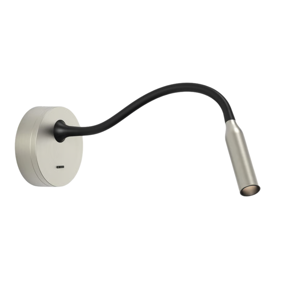 The matte nickel Lucca Surface Wall Sconce from Astro Lighting.