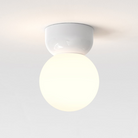 The Small Lyra Ceiling Flush Mount from Astro Lighting close-up.