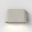 The Mast Twin Coastal Outdoor Wall Sconce by Astro Lighting in grey concrete from the front.