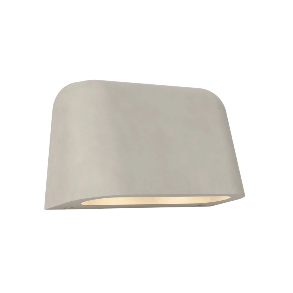 The Mast Twin Coastal Outdoor Wall Sconce by Astro Lighting in grey concrete.