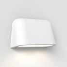 The Mast Twin Coastal Outdoor Wall Sconce by Astro Lighting in white concrete.