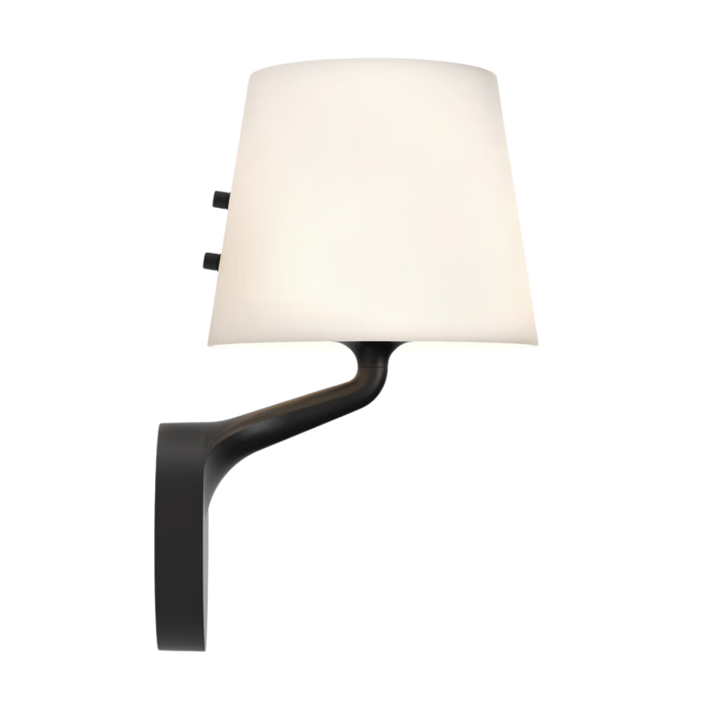 The black Millie Wall Sconce from Astro Lighting from the side.