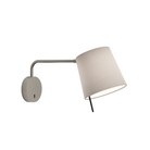 The matte nickel Mitsu Swing Arm Wall Sconce from Astro Lighting with the putty shade.
