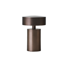 The Column Portable Table Lamp from Audo Copenhagen in anodized aluminum.