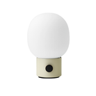 The JWDA Portable Table Lamp from Audo Copenhagen in alabaster white.