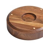 The Cusp Small Bowl from Blu Dot in walnut base.