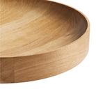 The Cusp Small Bowl from Blu Dot in white oak close up.