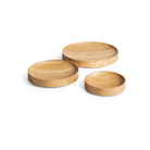 The Cusp Small Bowl from Blu Dot in white oak set of three.
