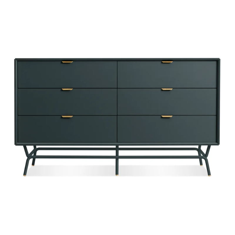 Blu Dot Dang 6 Drawer Dresser in Marine Blue