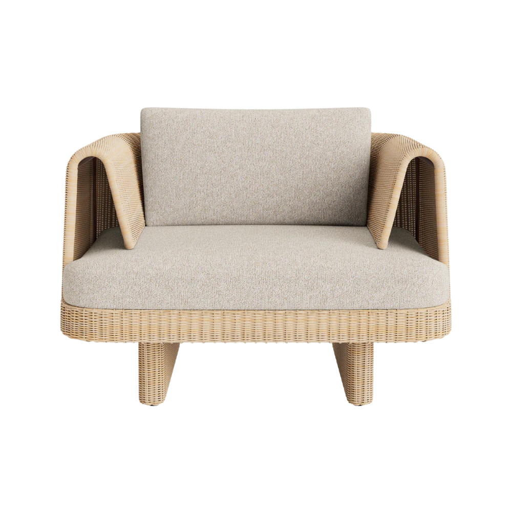 The sunbrella stucco Loophole Outdoor Lounge Chair from Bludot.
