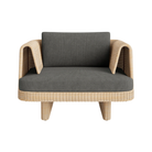 The toohey charcoal Loophole Outdoor Lounge Chair from Bludot.