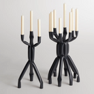 The Nosferatube Small Candelabra from Blu Dot with the large size in a family room.
