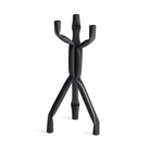 The Nosferatube Small Candelabra from Blu Dot in black from the side.