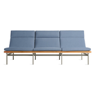The sunbrella haze Perch Outdoor 3 Seat Sofa with charcoal frame from Bludot.