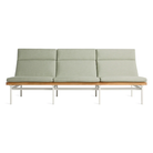 The sunbrella oasis Perch Outdoor 3 Seat Sofa with white frame from Bludot.