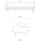 The Souvenir Sofa from Blu Dot dimensions. all-groups