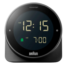 The black BC24 Alarm Clock by Braun.