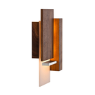 The Vesper Wall Sconce from Cerno in oiled walnut from the side.