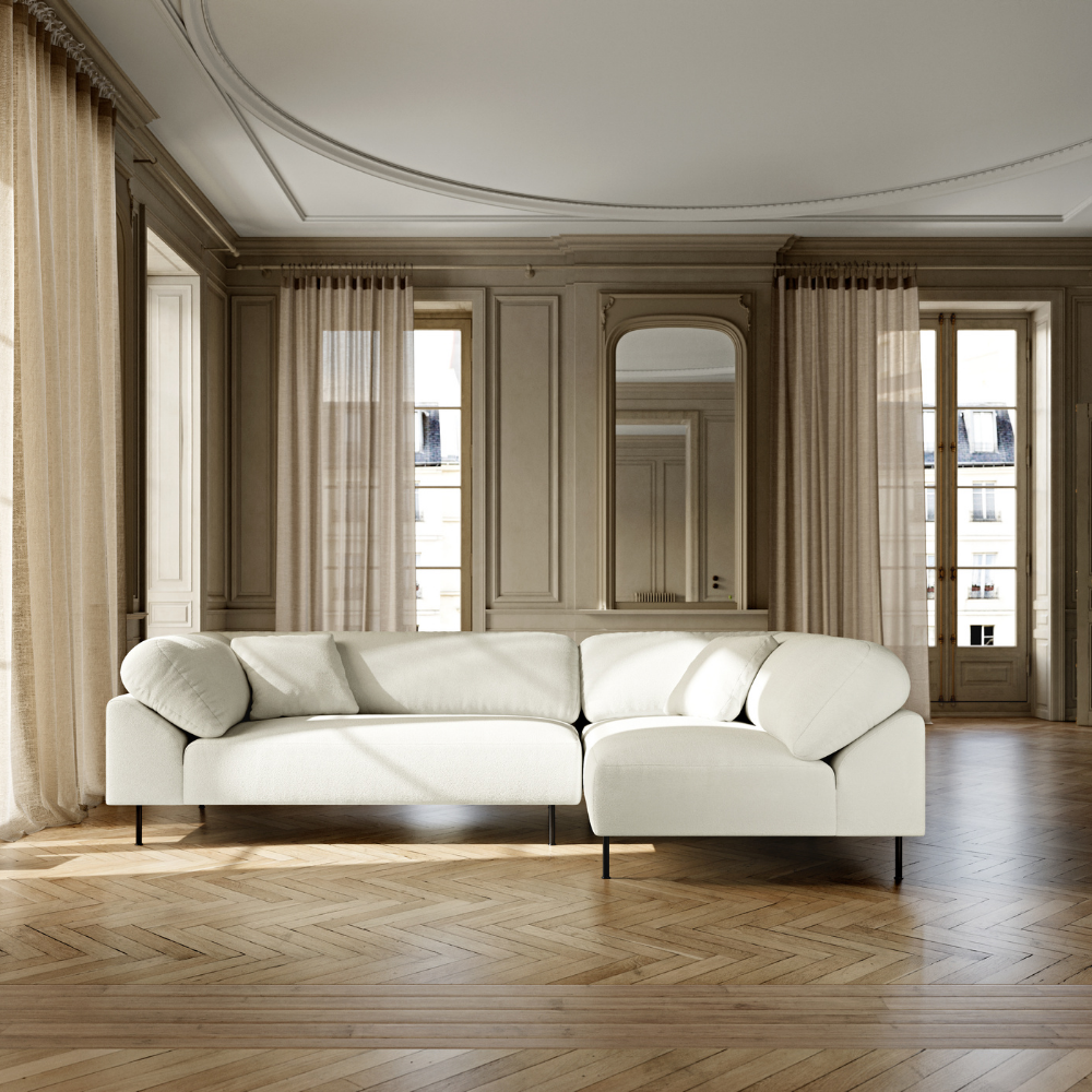 The Collar Open End Left (2x Arm Left) in Barnum 24 from Woud in a lounge.