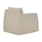 The bone Weave Lounge Chair by Ethnicraft from the back.